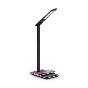 Lampe de bureau BRAYTRON LB146, noir, 3en1, 5W, 500lm, IP20, chargeur induction