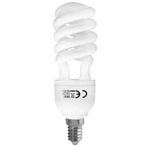 Ampoule Fluo-compact mini-spirale 15W (Eq. 75W) E14 2700K blanc chaud